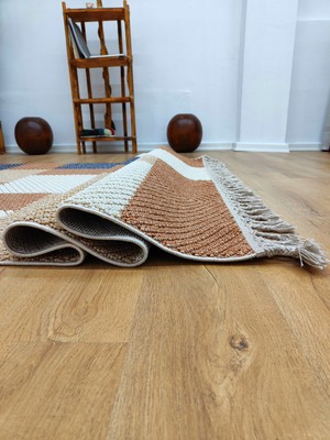 Trendy Carpet Trendycarpet Bambu Dokusunda Dekoratif Halı  Sarı 1406