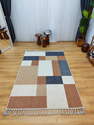 Trendy Carpet Trendycarpet Bambu Dokusunda Dekoratif Halı  Sarı 1406