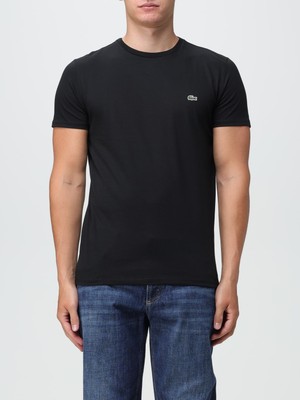 Lacoste Bisiklet Yaka Standart fit Basic Siyah T-Shirt