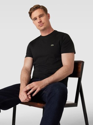 Lacoste Bisiklet Yaka Standart fit Basic Siyah T-Shirt