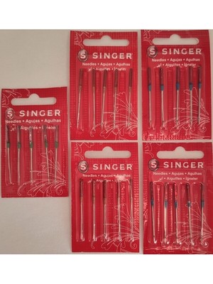 Singer 9-11-14 Numara Dikiş Makinesi Iğnesi 5li Set 9(1pk) 11(2pk) 14(2pk)