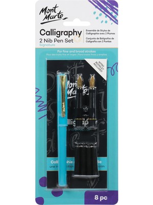 MONT MARTE mm Kaligrafi 2 Uçlu Kalem Seti 8 Parça Signature