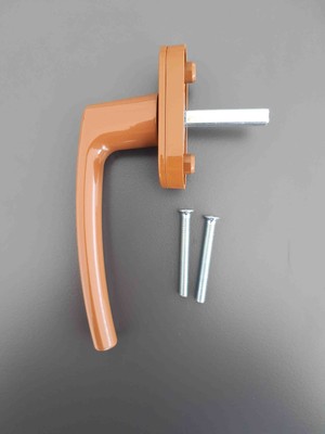 Azra Yapı Pvc Pimapen Pencereler Için Alüminyum Pencere Kolu Altınmeşe Kahverengi (10 Adet)