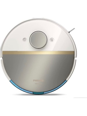 Philips Premium Aqua Islak ve Kuru 7000 Serisi Temizlik Robotu, 5200 Mah Li-Ion Pil, Tek Şarjla 180 Dakikaya Kadar Temizlik, 5000 Pa Emiş Gücü, Lidar, EPA11 Filtre, Luciole Lambader Hediye