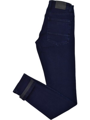 Notra Erkek Lacivert Silim Fit 5 Cepli Jeans Pantolon BGL-ST03820