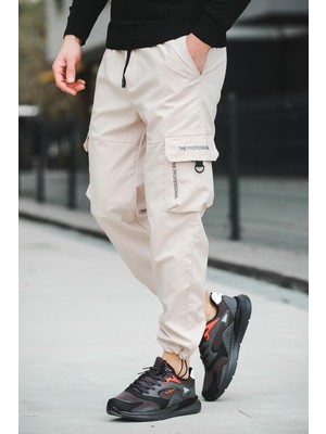 Oksit Tiziano Kort Paraşüt Düz Ipli Paça Kargo Cepli Erkek Eşofman Alt