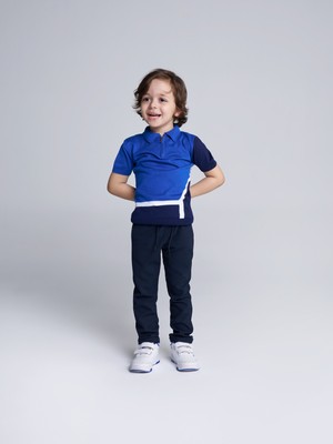 EMR Kids Triko %100 Pamuk Polo Yaka Fermuarlı T-Shirt