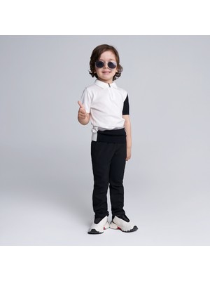 EMR Kids Triko %100 Pamuk Polo Yaka Fermuarlı T-Shirt