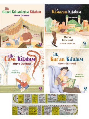 İlk Güzel Kelimelerim Kitabım – İlk Ramazan Kitabım – İlk Cami Kitabım - İlk Kur’an Kitabım 4 Kitap - Merve Gülcemal – Matematik Ayraç