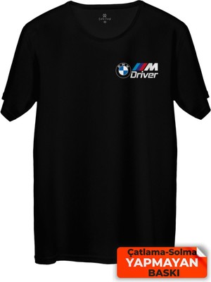Çakılap Bmw Mdriver Baskılı Tişört Unisex, Premium Kalite (Rgl-Otmbl-Drvr)