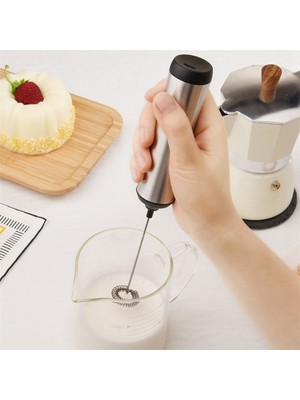 Humble Portable Rechargeable Electric Milk Frother Foam Maker Handheld Foamer High Speeds Drink Mixer Coffee Frothing Wand B (Yurt Dışından)