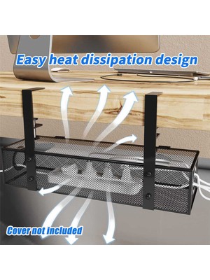 Humble Under Desk Cable Management Box Tray Under Desk Wire Management Box Clamp Under Table Cord Management Organizer (Yurt Dışından)