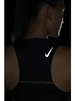 Nike Dri Fit Adv Run Division Running Reflector Tank Reflektörlü Kadın Atlet Siyah