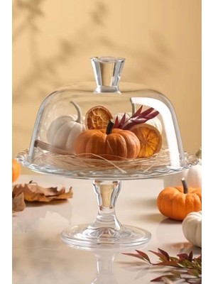 Paşabahçe 96952 Patisserie Ayaklı Kek Fanus Kapaklı Servis Tabağı