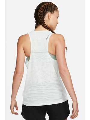 Nike Dri Fit Adv Run Division Running Reflector Tank Reflektörlü Kadın Atlet Su Yeşili