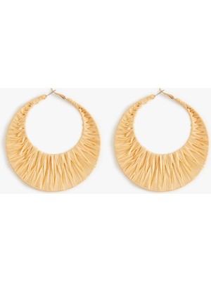 Koton Hasır Halka Küpe Büyük Boy