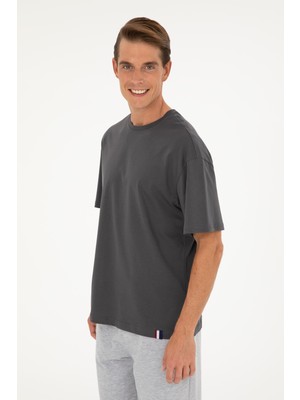 U.S. Polo Assn. Erkek Antrasit Tişört 50294216-VR006