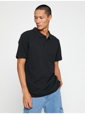 Koton 3SAM10001MK Yeşil 824 Erkek Pamuk Jersey Polo Yaka T-Shirt
