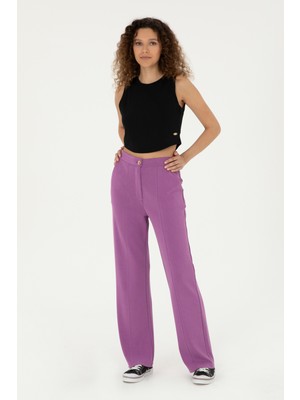 U.S. Polo Assn. Kadın Mor Örme Pantolon 50284520-VR038