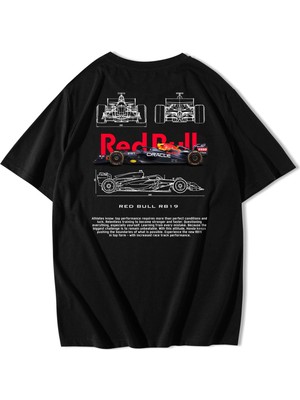 BRZ Collection Unisex Oversize Red Bull RB19 T-Shirt