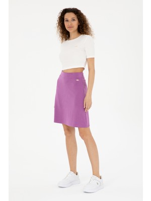 U.S. Polo Assn. Kadın Mor Etek (Örme) 50282737-VR038