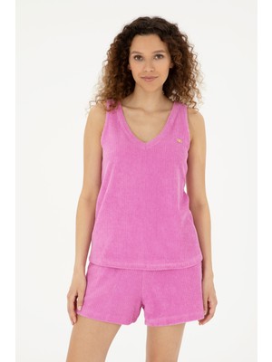 U.S. Polo Assn. Kadın Menekşe Tişört 50281915-VR037