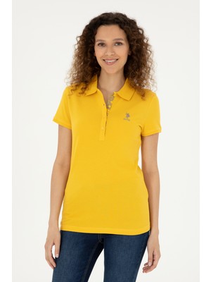 U.S. Polo Assn. Kadın Safran Basic Polo Yaka Tişört 50280060-VR043