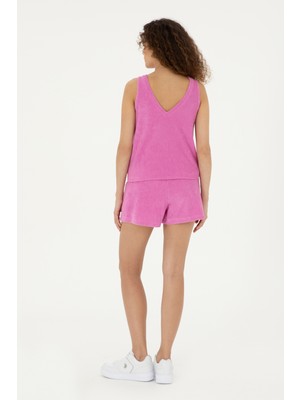 U.S. Polo Assn. Kadın Menekşe Şort (Örme) 50281917-VR037