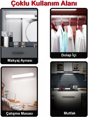 Greentech Usb Şarjlı 3 Renk Işıklı Led Aydınlatma / GT-CL03-3 Adet