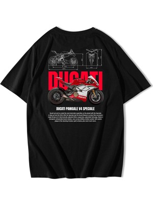 BRZ Collection Unisex Oversize Ducati Panigale V4 Speciale T-Shirt