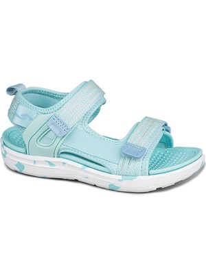 Jump 30074 Mint Yeşil Cırtlı Üniseks Çocuk Sandalet Rahat Tasarım ve Yerli Üretim
