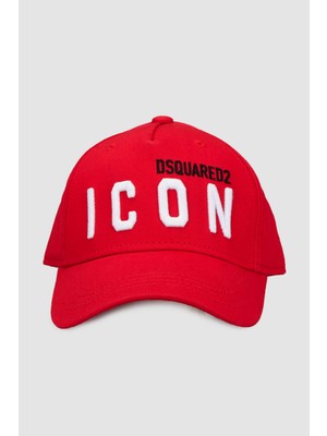 Dsquared2 Logolu Pamuklu Çocuk Şapka DQ0270 D00I8 Şapka DQ0270