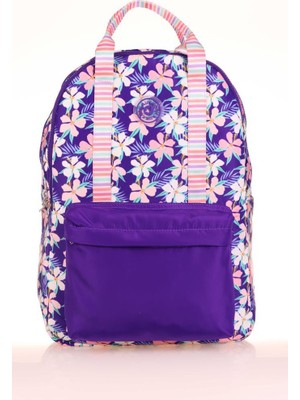 Kaukko Double Stripe Sırt Çantası Purple K1763