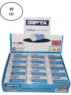 Gıpta Silgi Premium Pvc-Dust Free Beyaz (30 Lu Paket)