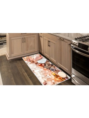 Colorix Carpet Kaymaz Taban Tezgah Önü Mutfak Paspası 75X150 cm No: 1141