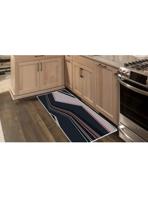 Colorix Carpet Kaymaz Taban Tezgah Önü Mutfak Paspası 75X150 cm No: 1546