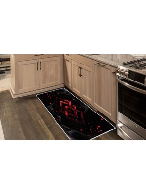 Colorix Carpet Kaymaz Taban Tezgah Önü Mutfak Paspası 75X150 cm No: 775