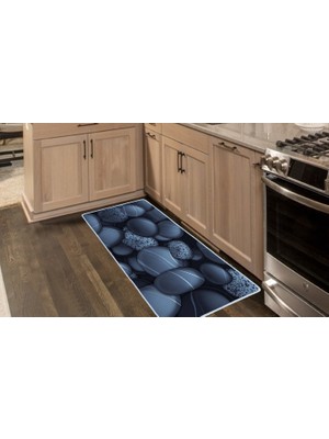 Colorix Carpet Kaymaz Taban Tezgah Önü Mutfak Paspası 75X150 cm No: 1353