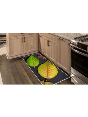 Colorix Carpet Kaymaz Taban Tezgah Önü Mutfak Paspası 75X150 cm No: 772