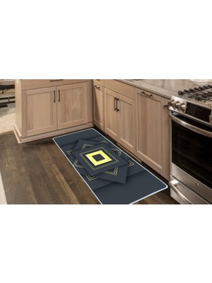 Colorix Carpet Kaymaz Taban Tezgah Önü Mutfak Paspası 75X150 cm No: 939