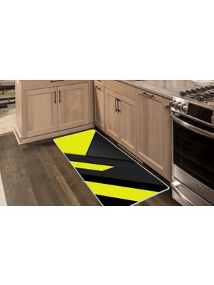 Colorix Carpet Kaymaz Taban Tezgah Önü Mutfak Paspası 75X150 cm No: 1554