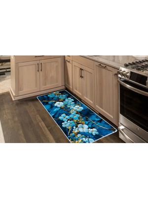 Colorix Carpet Kaymaz Taban Tezgah Önü Mutfak Paspası 75X150 cm No: 739