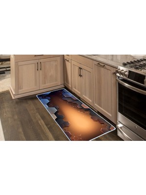 Colorix Carpet Kaymaz Taban Tezgah Önü Mutfak Paspası 75X150 cm No: 944