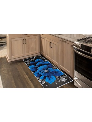 Colorix Carpet Kaymaz Taban Tezgah Önü Mutfak Paspası 75X150 cm No: 1138