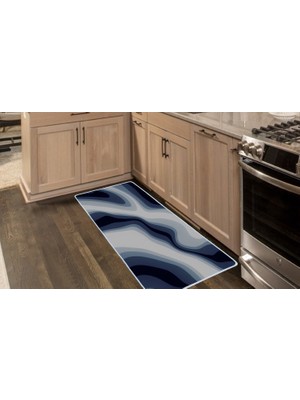 Colorix Carpet Kaymaz Taban Tezgah Önü Mutfak Paspası 75X150 cm No: 1157