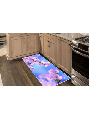 Colorix Carpet Kaymaz Taban Tezgah Önü Mutfak Paspası 75X150 cm No: 1168