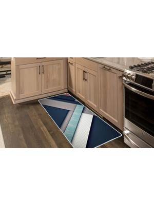 Colorix Carpet Kaymaz Taban Tezgah Önü Mutfak Paspası 75X150 cm No: 1151