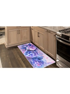 Colorix Carpet Kaymaz Taban Tezgah Önü Mutfak Paspası 75X150 cm No: 1364