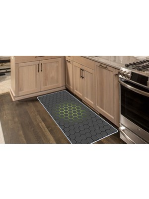 Colorix Carpet Kaymaz Taban Tezgah Önü Mutfak Paspası 75X150 cm No: 1147