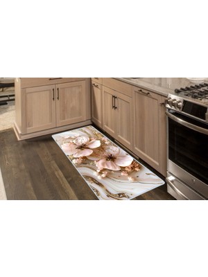 Colorix Carpet Kaymaz Taban Tezgah Önü Mutfak Paspası 75X150 cm No: 748